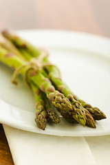 Image showing Pile of asparagus