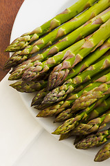 Image showing Pile of asparagus