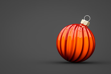 Image showing red Christmas ball isolated