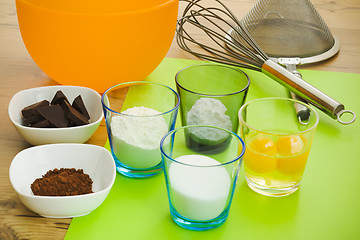 Image showing Baking a cake