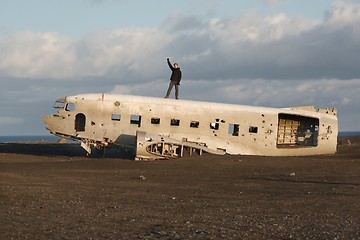 Image showing Plane wreck in Iceland