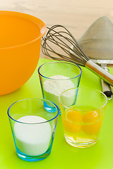 Image showing Baking a cake