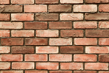 Image showing Brick Wall Closeup