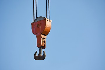 Image showing Old Crane Hooks