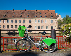 Image showing Bicycle parked in Strasbourg