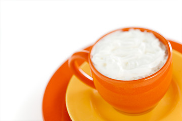 Image showing Orange coffee cup