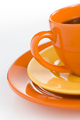 Image showing Orange coffee cup