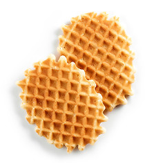 Image showing freshly baked waffles