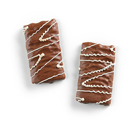 Image showing cookies covered with chocolate
