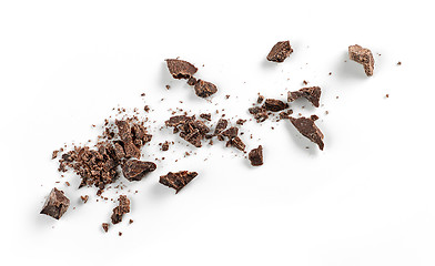 Image showing small chocolate crumbs