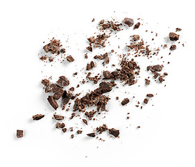 Image showing small chocolate crumbs