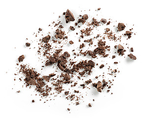 Image showing small chocolate crumbs