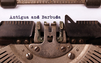 Image showing Old typewriter - Antigua and Barbuda