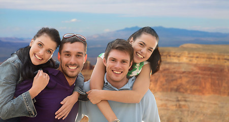 Image showing group of happy friends