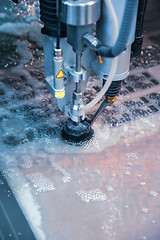 Image showing CNC water jet cutting machine