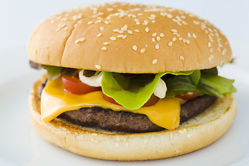 Image showing Cheese burger