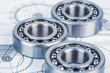 Image showing Technical drawings with the bearing