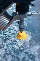 Image showing CNC water jet cutting machine
