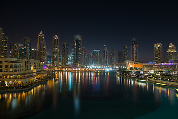 Image showing musical fountain in Dubai