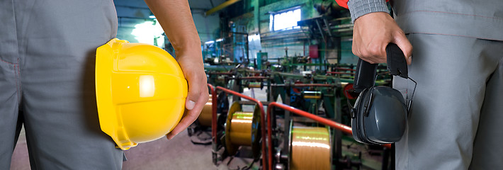 Image showing workers in manufacturing plant