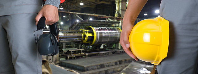 Image showing workers in manufacturing plant