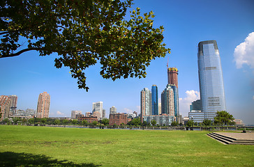 Image showing The skyline of Jersey City, New Jersey