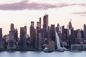 Image showing Boulevard east New York city skyline view.