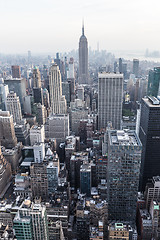 Image showing New York City. Manhattan downtown skyline panorama.