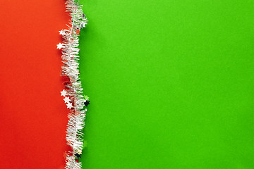 Image showing Christmas decoration background with complementary colors