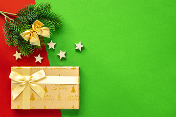 Image showing Christmas decoration background with complementary colors