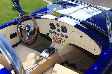 Image showing dashboard of retro car