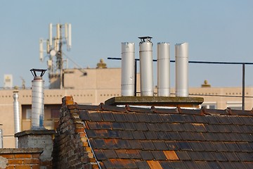 Image showing Roofs and chimneys