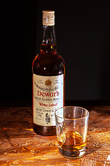 Image showing Bottle of Dewars whisky