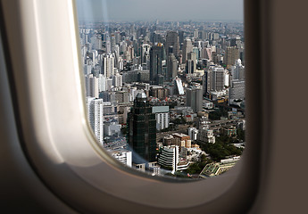 Image showing view of Bangkok from plane 