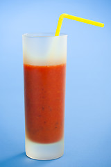 Image showing Strawberry smoothie