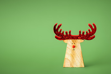 Image showing Christmas decoration with a reindeer 