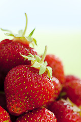 Image showing Close up of strawberries