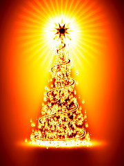Image showing bruning christmas tree