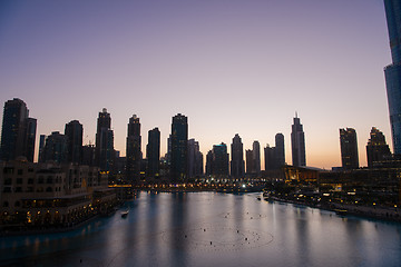 Image showing musical fountain in Dubai