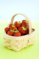 Image showing basket full of strawberries