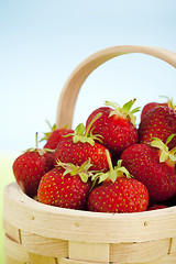 Image showing basket full of strawberries