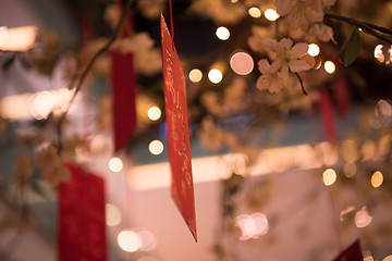 Image showing traditional Japanese wishing tree