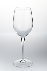 Image showing Empty red wine glass