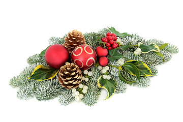 Image showing Christmas Decorative Table Display