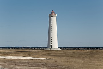 Image showing Old White Lighthouse