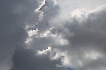 Image showing Stormy clouds in the sky