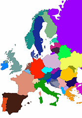 Image showing Europe map