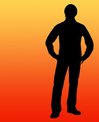 Image showing Guy silhouette