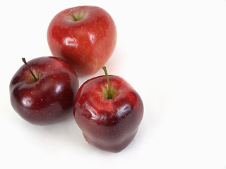Image showing Three Red Apples