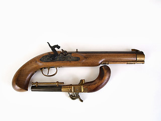 Image showing Black Powder Pistol Pair